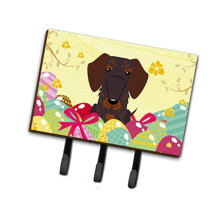 Carolines Treasures Easter Eggs Wire Haired Dachshund Chocolate Leash or Key Holder BB6129TH68